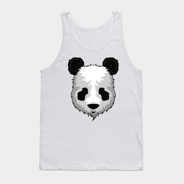 Wild Animal Panda Vector Tank Top by mybeautypets